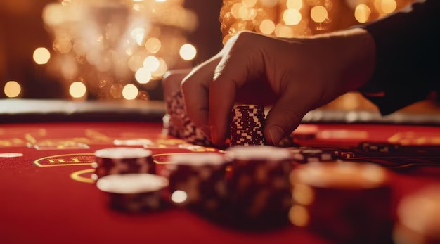 Ganesha Gold live dealer table with themed studio backdrop